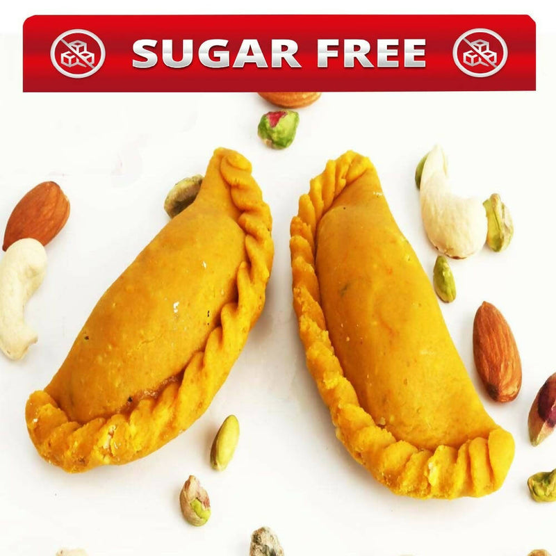 Ghasitaram Sugarfree Kaju Kesar Gujiya