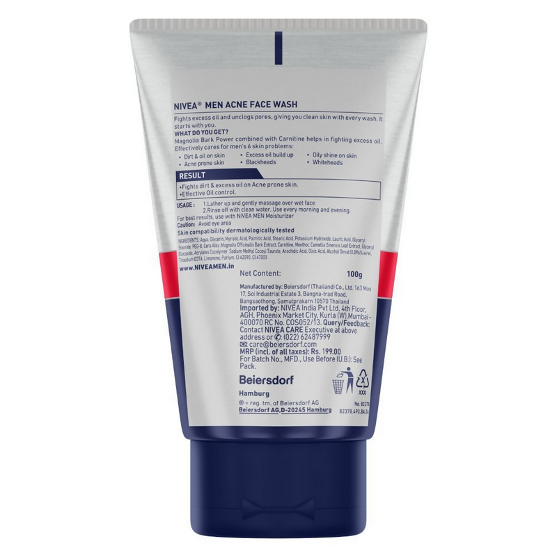 Nivea Men Acne Face Wash
