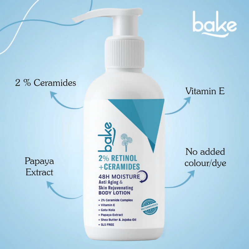 Bake 2% Retinol + Ceramides Body Lotion