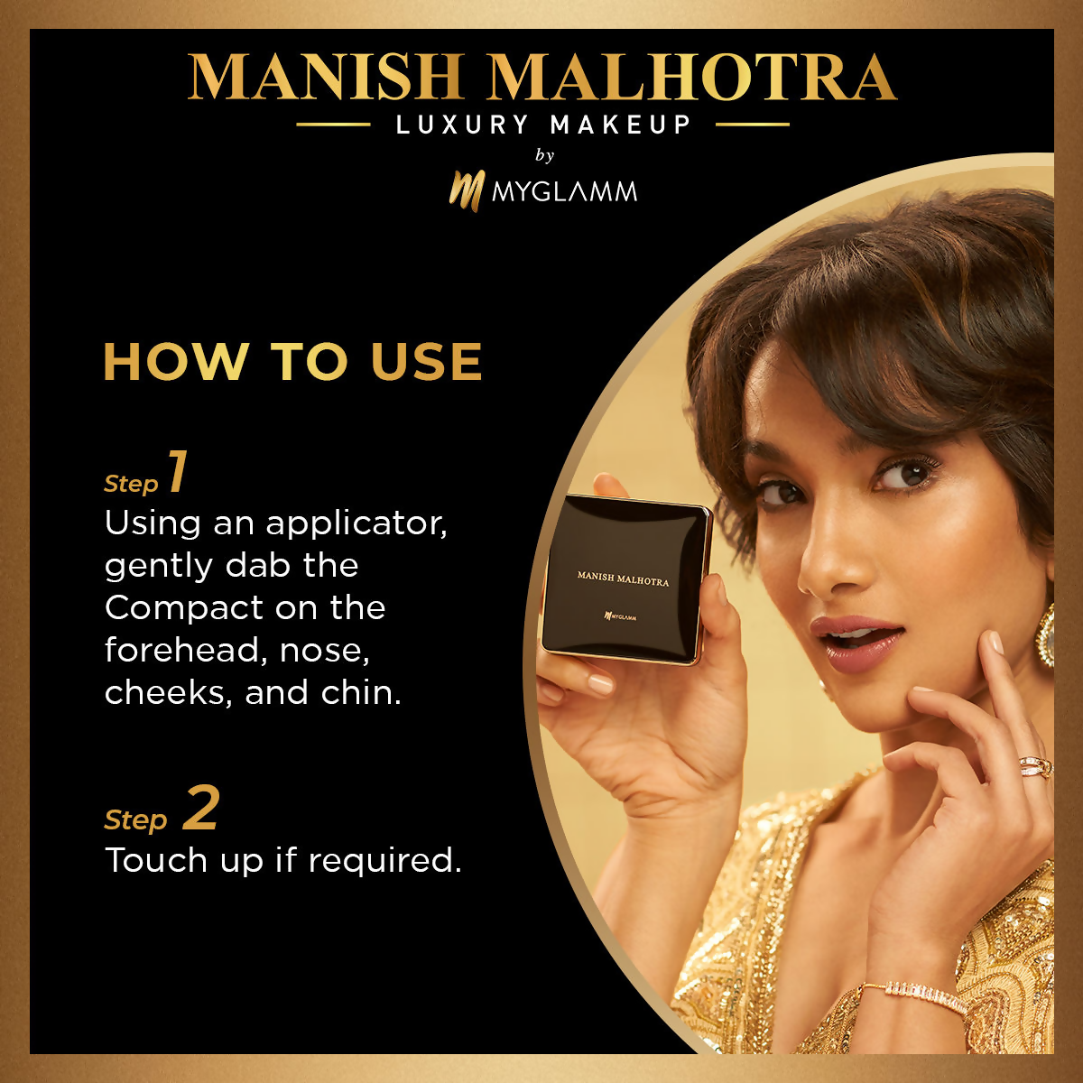 MyGlamm Manish Malhotra Beauty Skin Awakening Compact - Neutral Honey