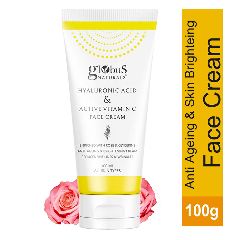 Globus Naturals Hyaluronic Acid & Vitamin C Anti Ageing Face Cream