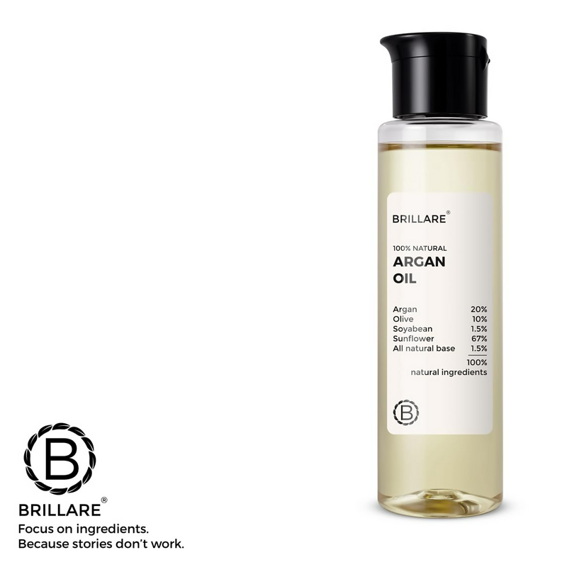 Brillare Argan Hair Oil with the Goodness of Olive oil & Sunflower Oil