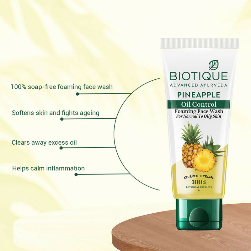 Biotique Bio Pineapple Oil Control Foaming Face Wash
