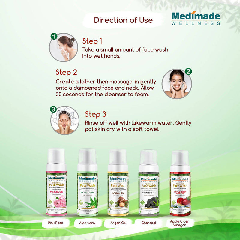 Medimade Wellness Foaming Face Wash With Aloe Vera