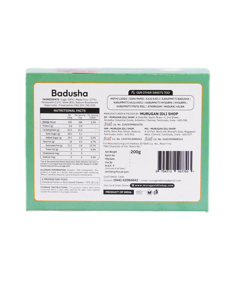 Murugan Idli Badhusa