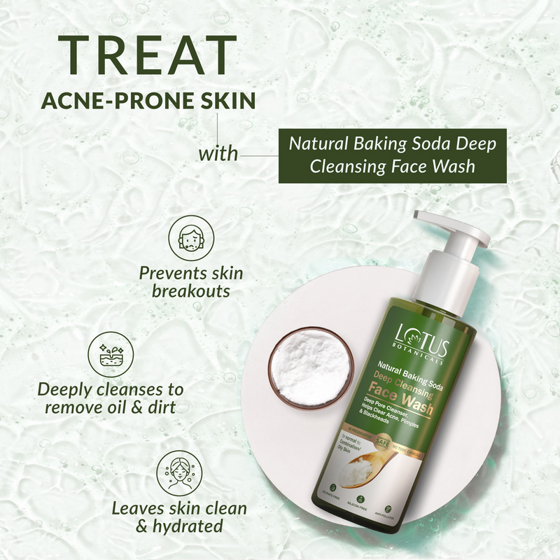 Lotus Botanicals Natural Baking Soda Deep Cleansing Face Wash