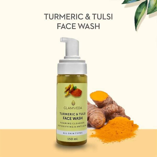 Glamveda Turmeric & Tulsi Detox Anti Acne Face Wash