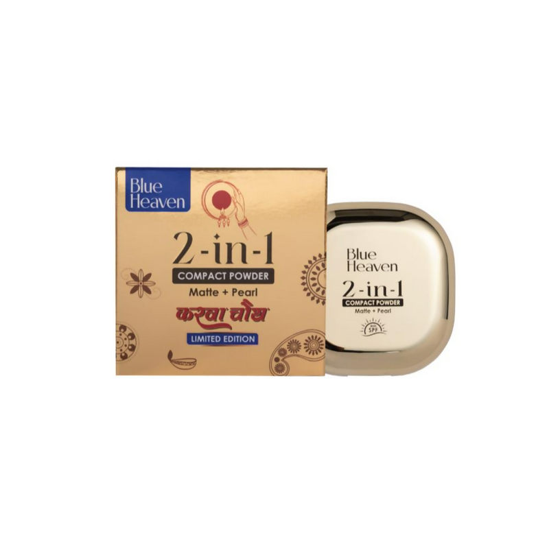 Blue Heaven 2-In-1 Matte + Pearl Compact Powder - Cream
