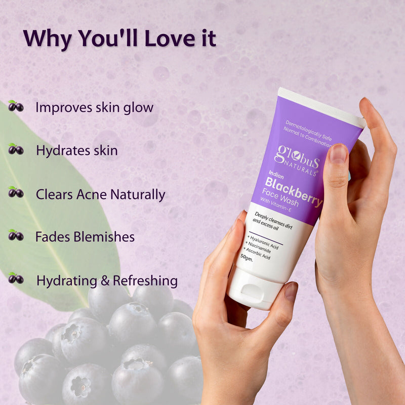 Globus Naturals Indian Blackberry Face Wash with Vitamin E