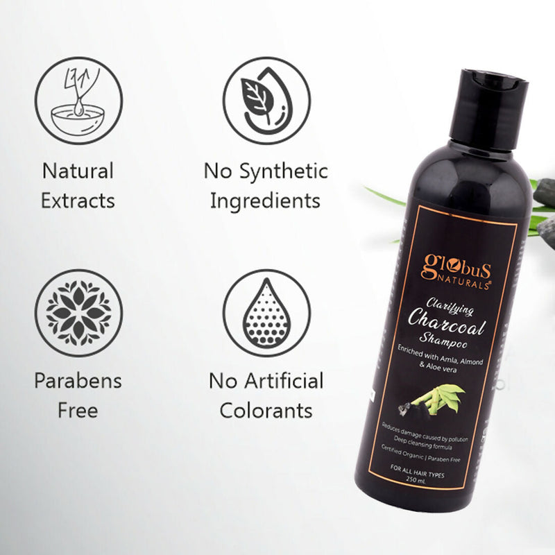 Globus Naturals Charcoal Shampoo