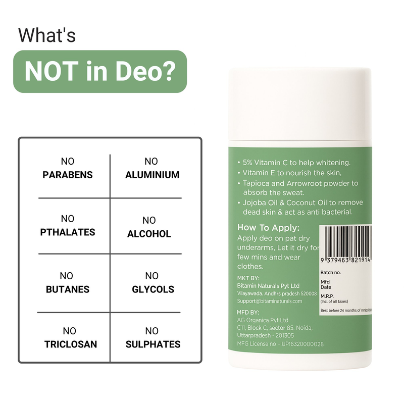 Bitamin Wild Root Natural Deodorant Roll On