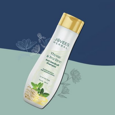 Jovees Thyme & Tea Tree Anti Dandruff Shampoo For All Hair Types
