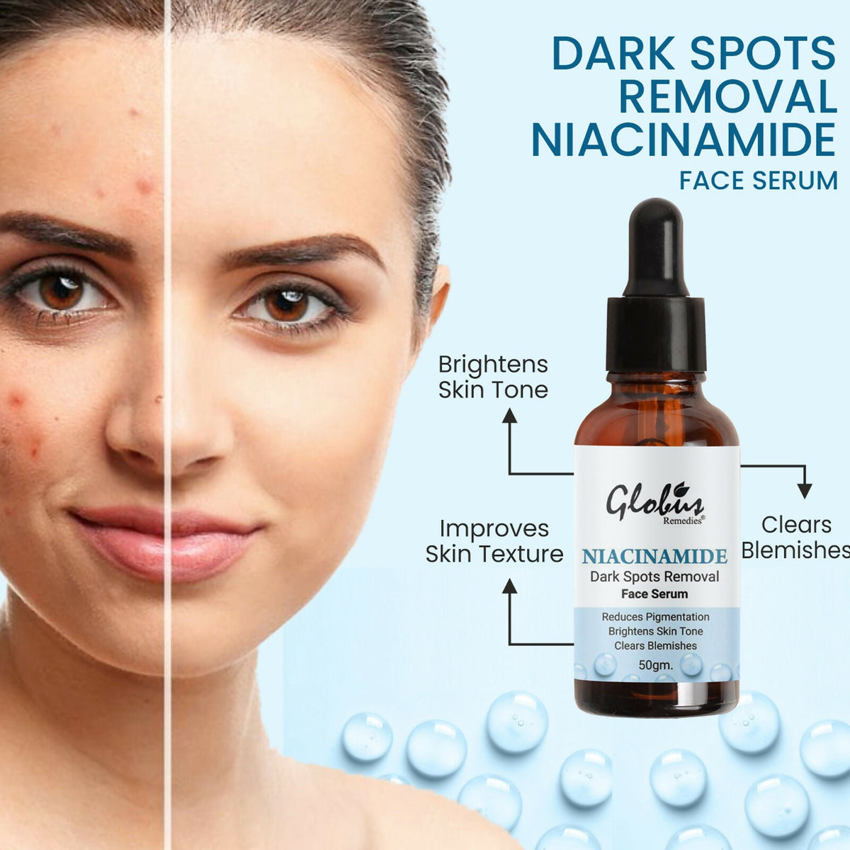 Globus Remedies Niacinamide Anti-Pigmentation Face Serum