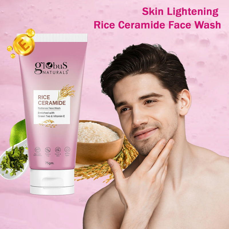 Globus Naturals Rice Ceramide Face Wash
