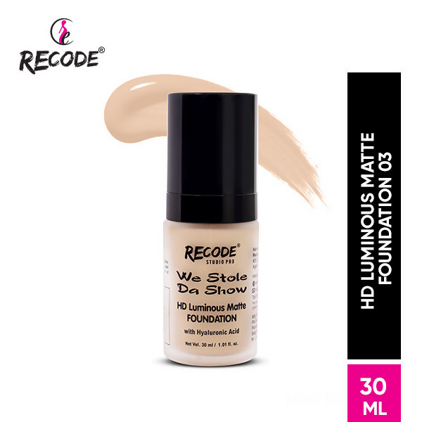 Recode HD Luminous Matte Foundation - 03 Sindhu