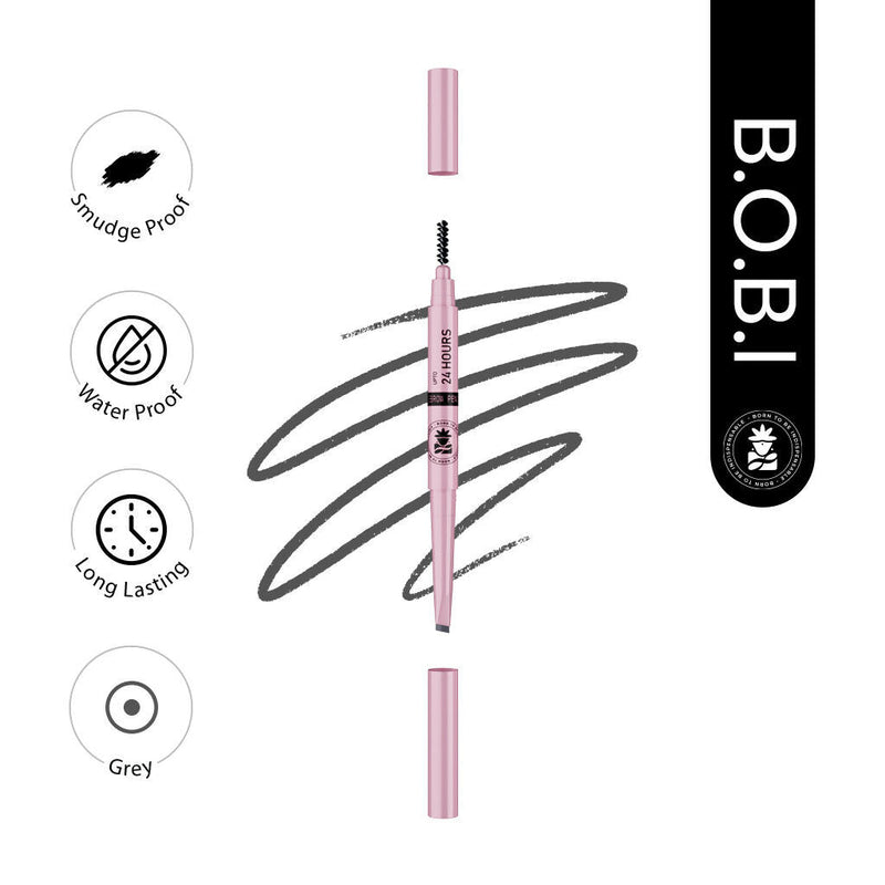 BOBI Eyebrow Pencil Grey Waterproof Smudgeproof Finish