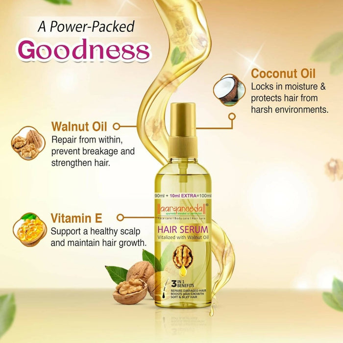 Aaryanveda Hair Serum Vitalized with Walnut Oil