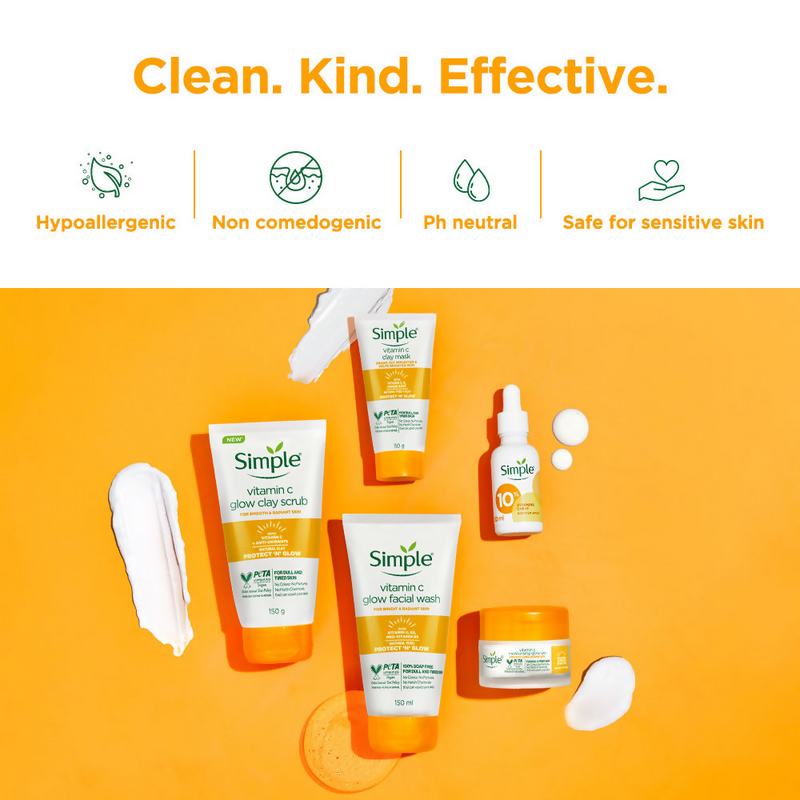 Simple Protect N Glow Vitamin C Brighten Clay Mask