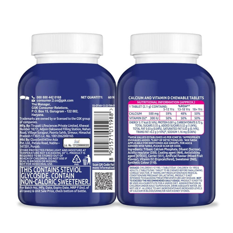 Centrum OstoCalcium Total Chewables Tablets for Kids - Mixed Fruit