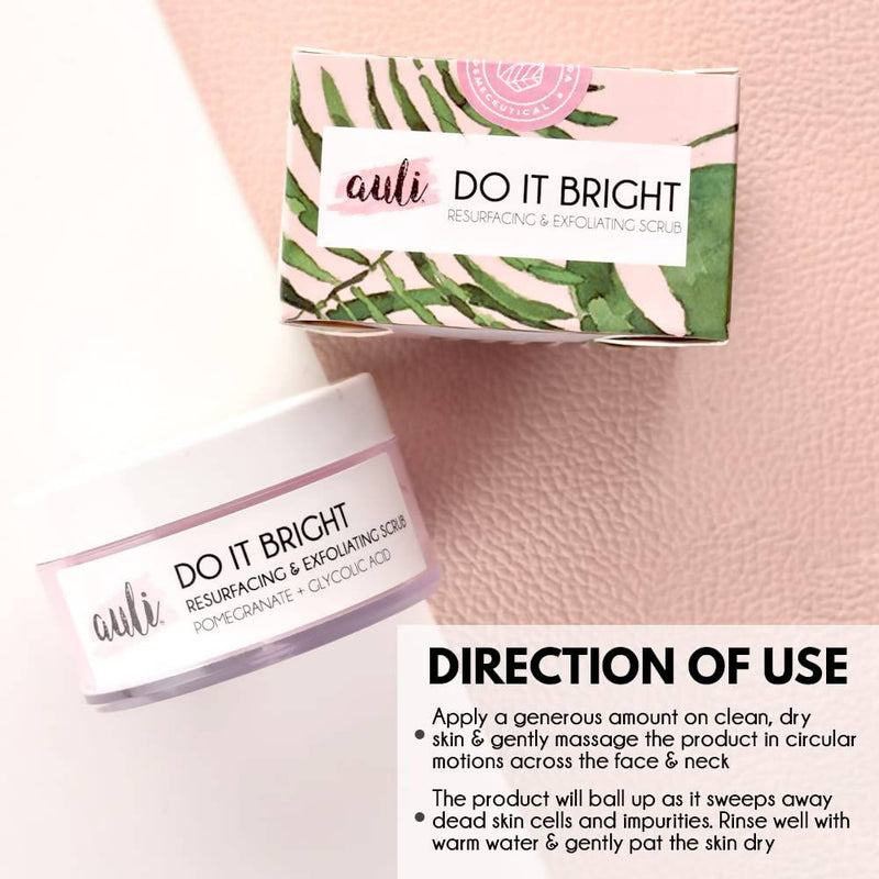 Auli Do It Bright AHA 5% Exfoliating Face Scrub