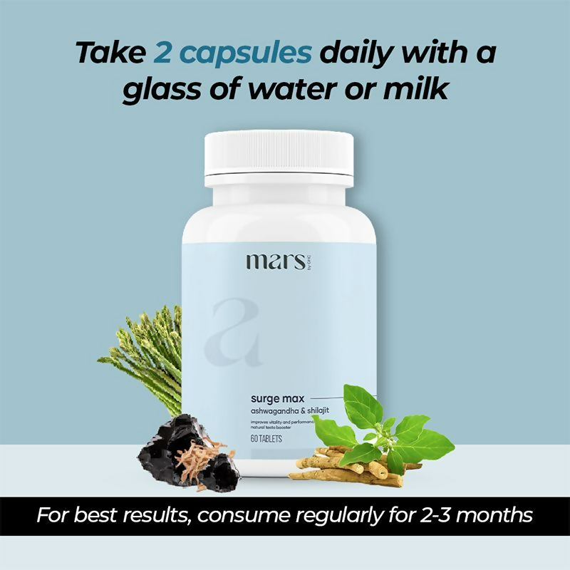 Mars By GHC Surge Max with Sj & Ashwagandha Capsules