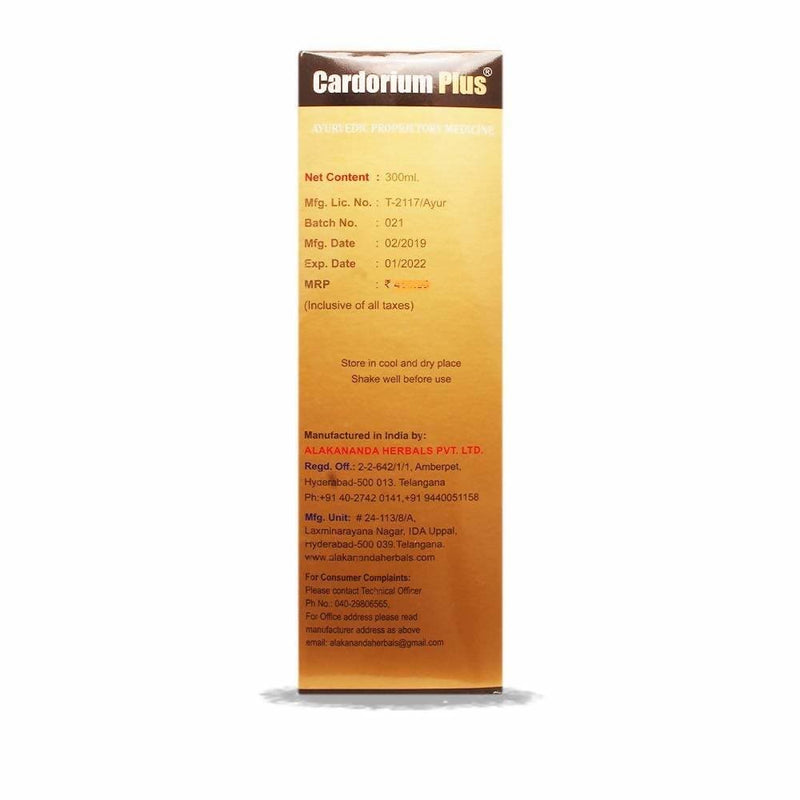 Alakananda Herbals Cardorium Plus Ayurvedic Syrup