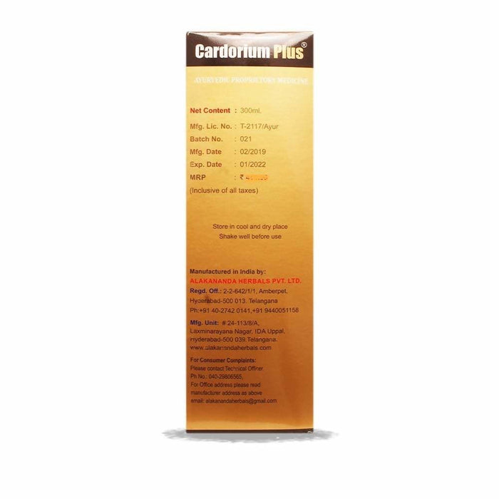 Alakananda Herbals Cardorium Plus Ayurvedic Syrup