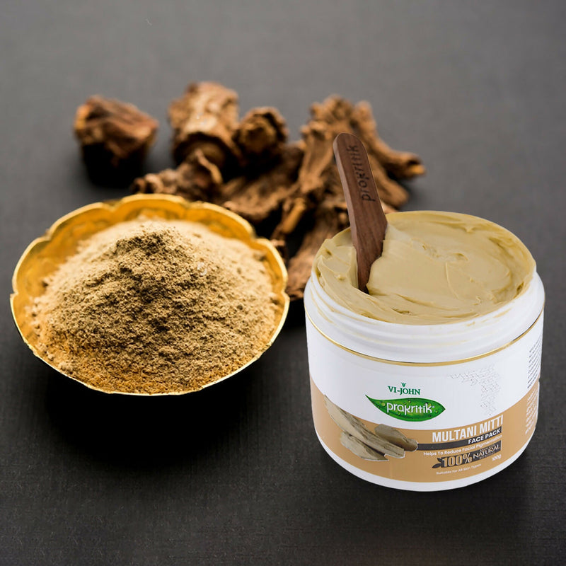 VI-JOHN Prakritik Multani Mitti Face Pack Controls Sebum Made With 100% Natural Bio Actives