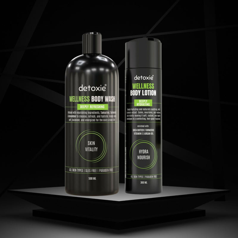 Detoxie Body Wash & Body Lotion Combo - Wellness