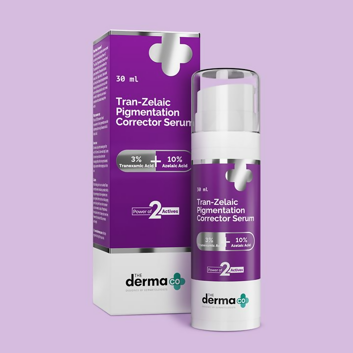 The Derma Co Tran-Zelaic Pigmentation Corrector Serum | Dual Acid Formula