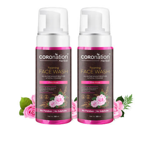 Coronation Herbal Pink Rose Foaming Face Wash