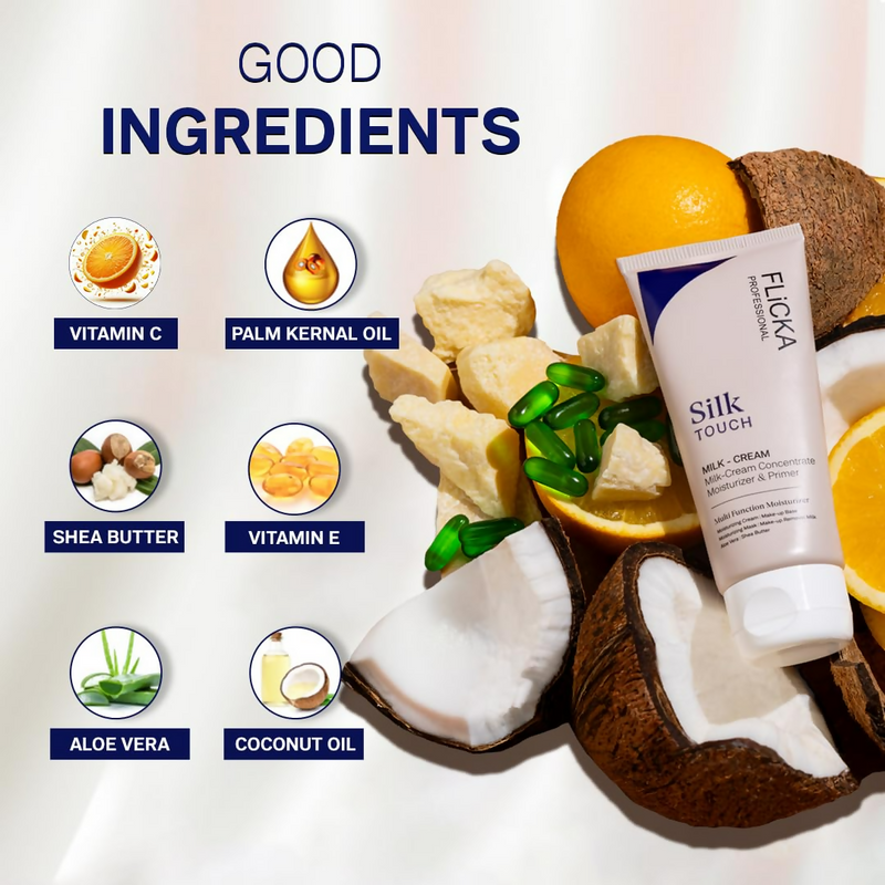 Flicka Silk Touch 3 In 1 Moisturizer And Primer For Face