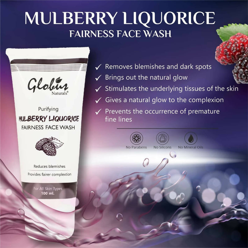 Globus Naturals Mulberry Liquorice Fairness Face Wash