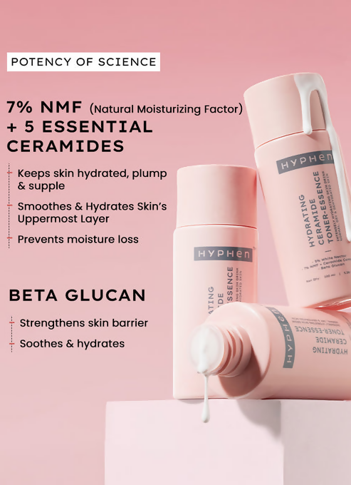 Hyphen By Kriti Sanon 7% Ceramides-Nmf Milky Toner Essence With 5% Glass Skin Blend Of Rice Water Snow Mushroom & Oatmeal