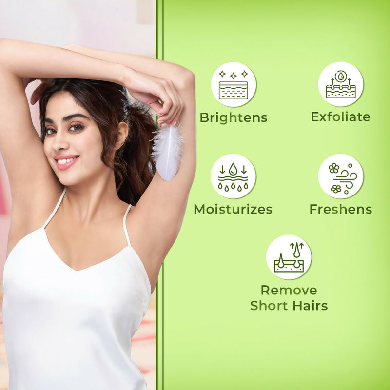 VI-JOHN Feather Touch Lime & Aloevera Hair Removal Cream for Women for Dry Skin, Suitable for Legs, Underarms, Bikini Line, Arms