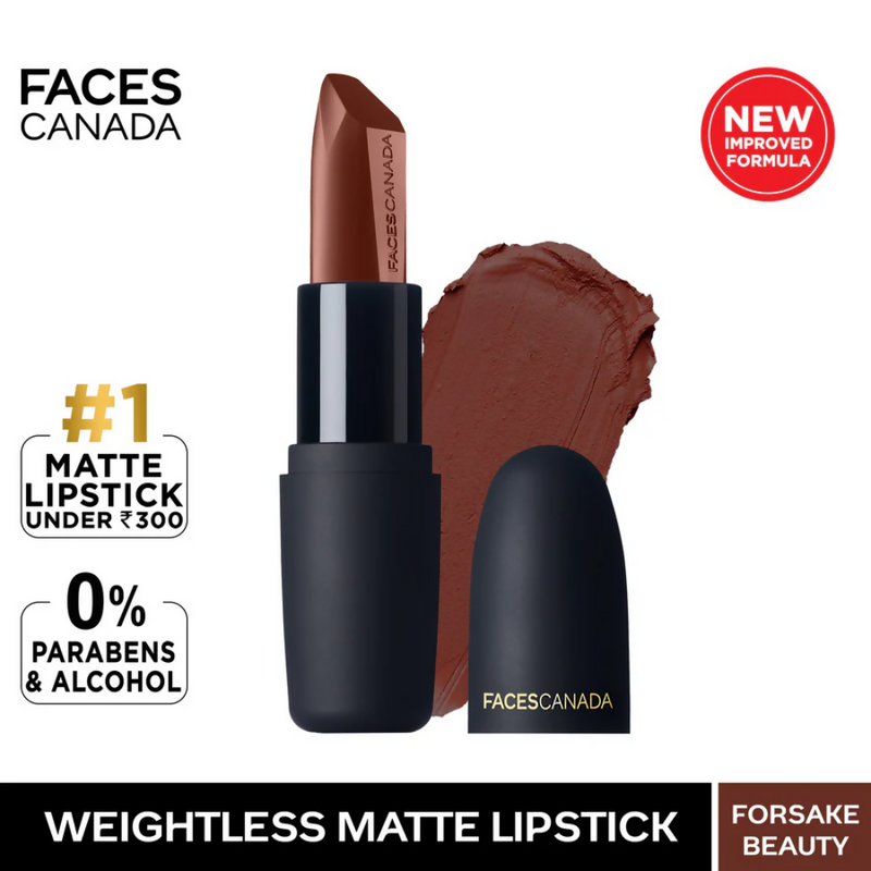 Faces Canada Weightless Matte Finish Lipstick - Forsake Beauty 01
