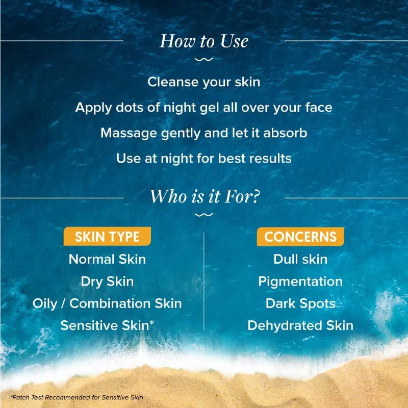 Aqualogica Glow+ Mousse Night Gel With Vitamin C & Hyaluronic Acid