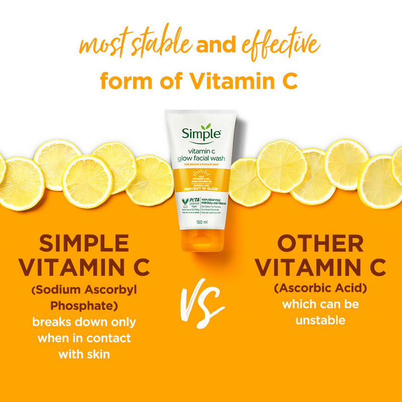 Simple Protect N Glow Vitamin C Glow Facial Wash