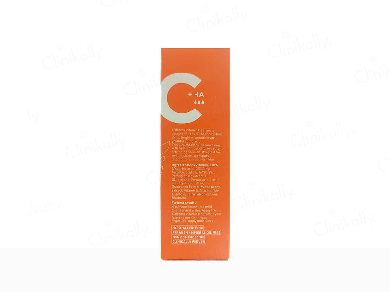 Yuderma Renewcell  Vitamin-C +  Hyaluronic Acid Serum