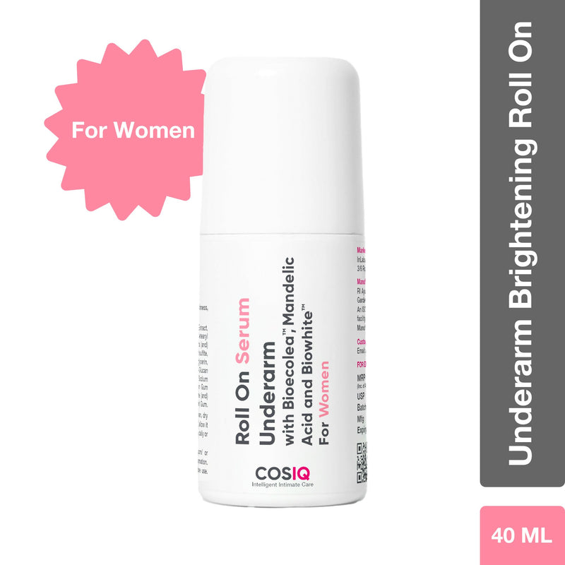 Cos-IQ Brightening Underarm Roll On Serum For Women, With Bioecolea, Mandelic Acid and Bio White