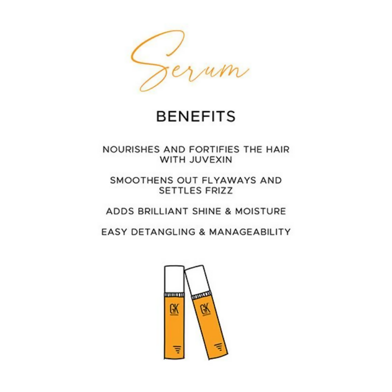 GK Hair Taming Serum With Argan Oil & Juvexin Keratin