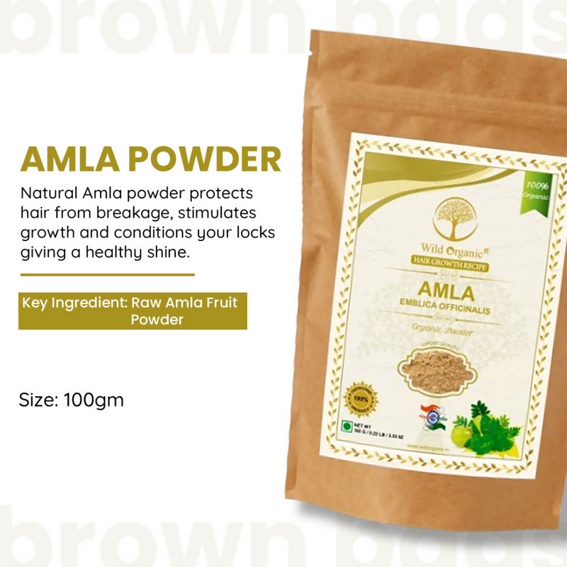 Wild Organic Amla Powder Natural Hair Growth