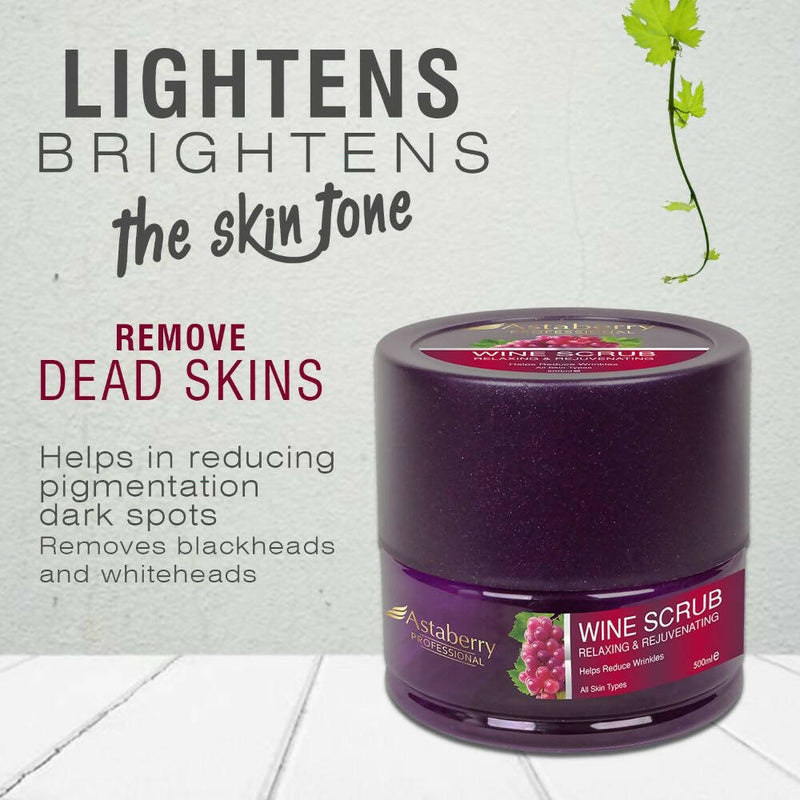 Astaberry Professional Wine Facial Scrub