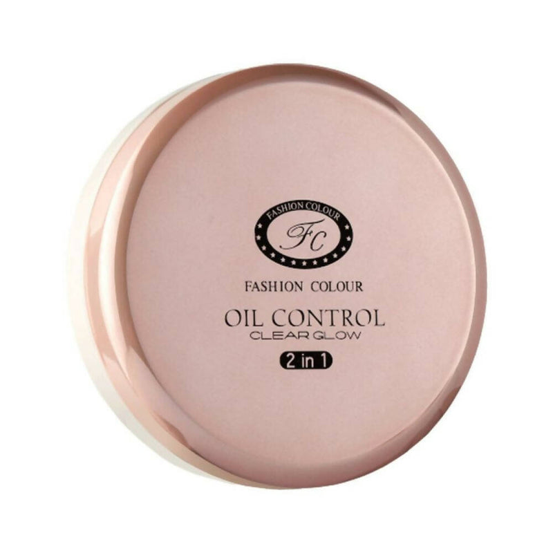 Fashion Colour Oil Control Clear Glow 2 in 1 Powder-Shade 02