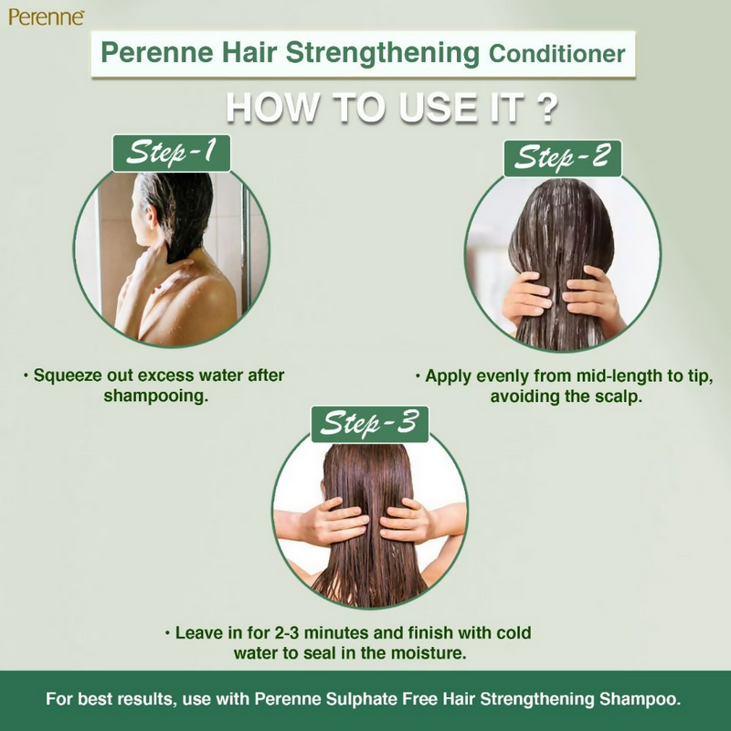 Perenne Hair Strengthening Conditioner With Hydrolyzed Keratin And Wheat Protein