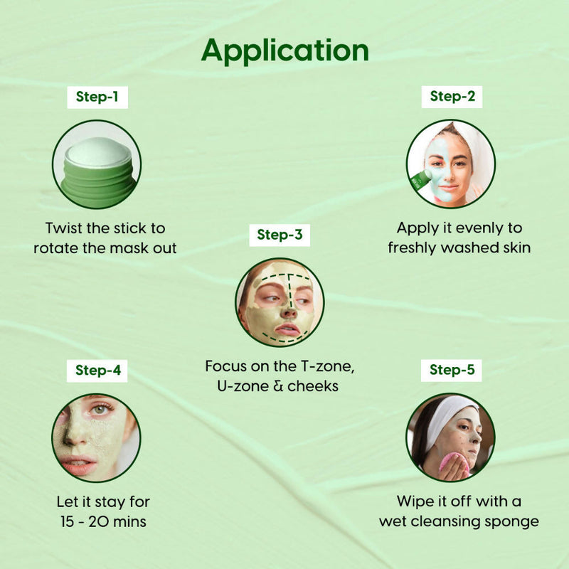 Matra Green Tea Mask Stick For Pore Control, Oil Balancing & Skin Brightening