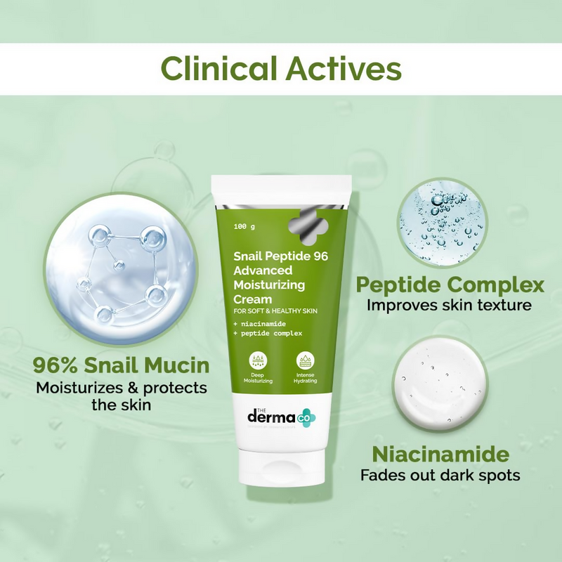 The Derma Co Snail Peptide 96 Advanced Moisturizing Cream - Limited Time Offer