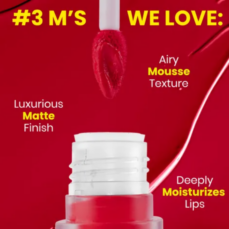 NY Bae Velvet Mousse Liquid Lipstick - Red Hot Rebel 01