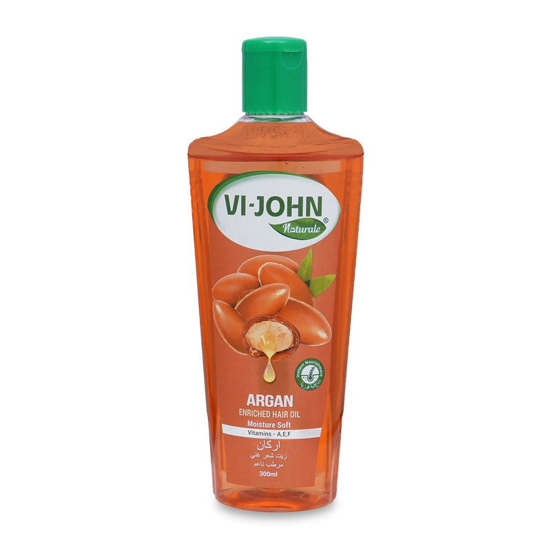 VI-JOHN Naturale Argan Enriched Hair Oil Moisture & Soft with Vitamin A.E & F