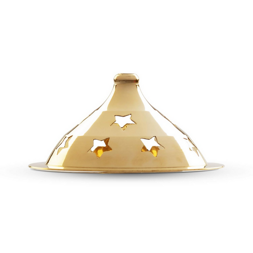 Borosil Akhand Diya (Large, Brass)